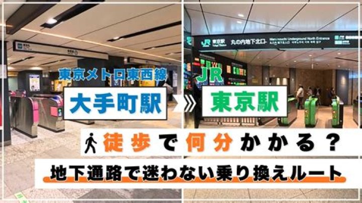 神保町から大手町経由で東京駅へ向かうイメージ