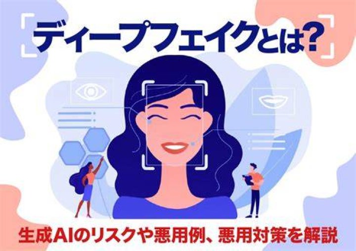 AI合成とディープフェイクのリスクを示すイメージ