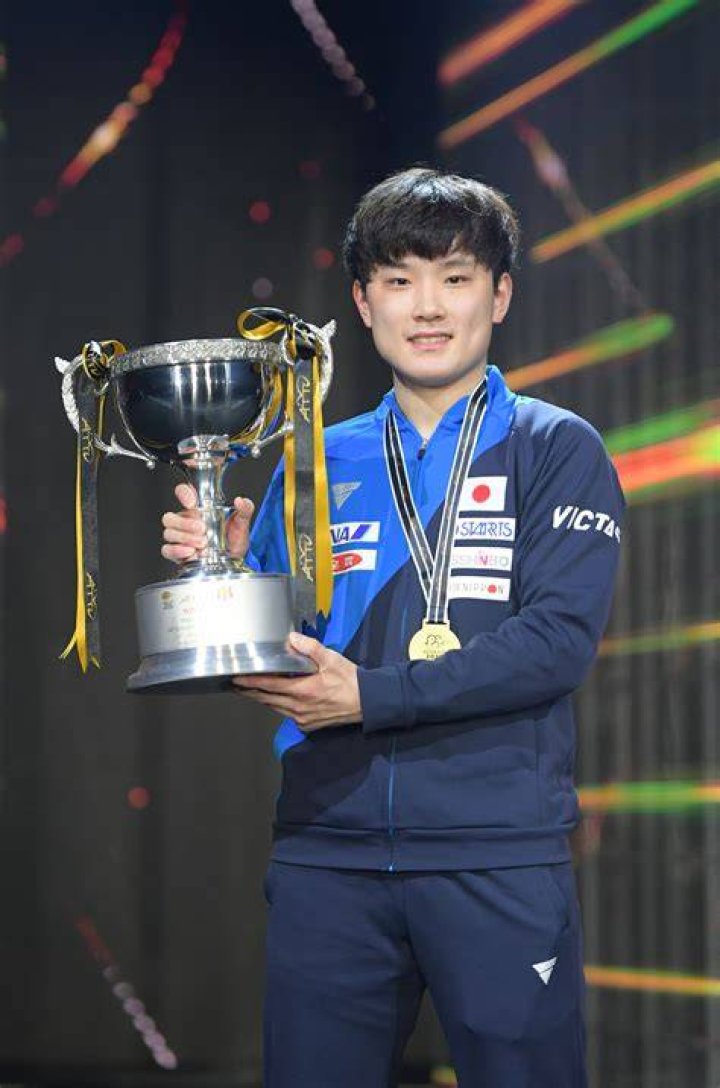 ITTFの男子シングルス世界ランキングの表を確認するイメージ